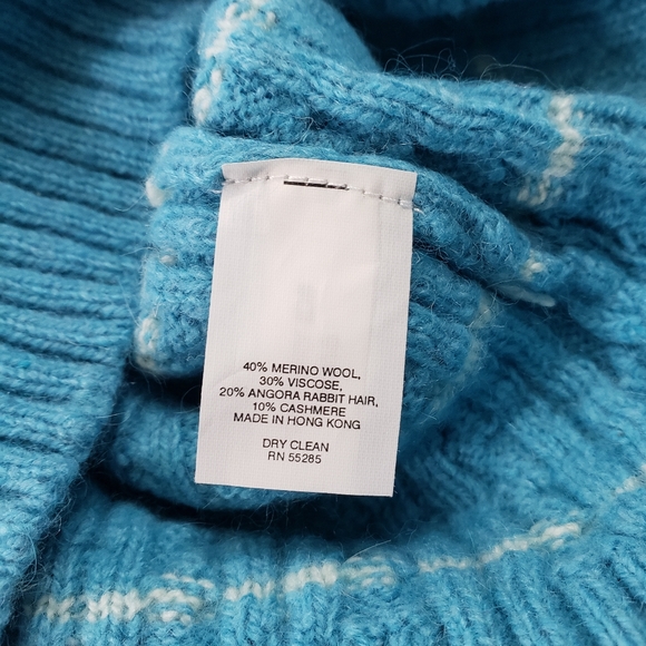 Express Small Cashmere Angora Blend Cable Knit E - Picture 6 of 9